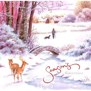 "Winter Scene", 10 Luxury Christmas Card, 2