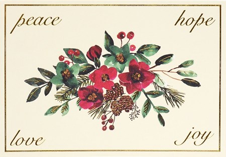 "Winter Blooms & Berries" Small Boxed Christmas Cards 20/21
