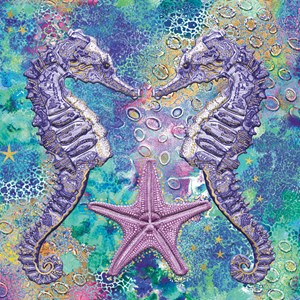 Matthew Williamson "DNA Seahorses" dbl. kvadratisk kort