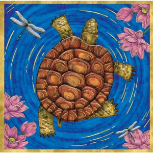 Matthew Williamson "Tranquil Turtle" dbl. kvadratisk kort