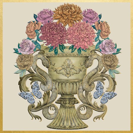 Matthew Williamson "Floral Urn" dbl. kvadratisk kort