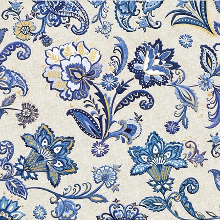 Matthew Williamson "Paisley Blue" dbl. kvadratisk kort