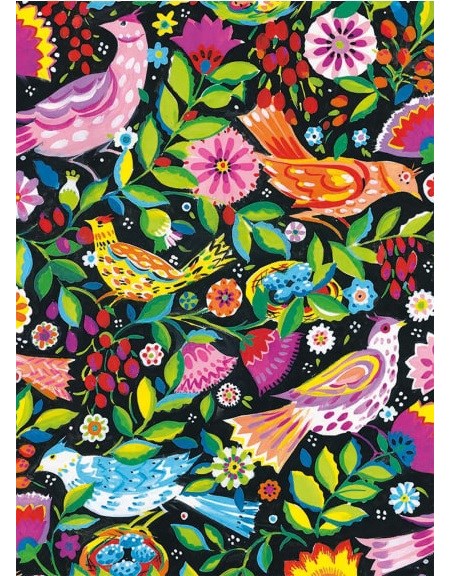 "Folk Birds - Sarah Cambell" dobbelt kort