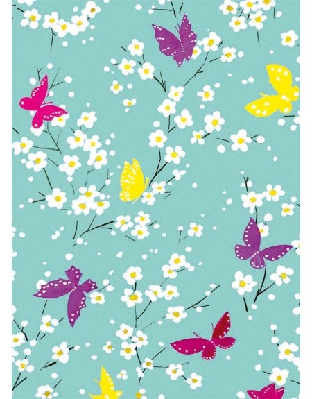 "Butterfly Blossoms - Sarah Cambell" dobbelt kort