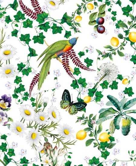 Mary Katrantzou "Green Jungle" Dobbelt kort