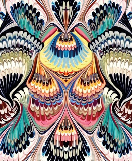 Mary Katrantzou "Mirror Marble" Dobbelt kort