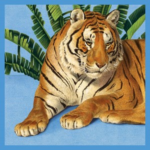 Natural History Museum "Tiger" kvadratisk kort