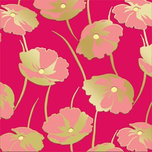 V&A Luxury Format "Poppies" kvadratisk kort