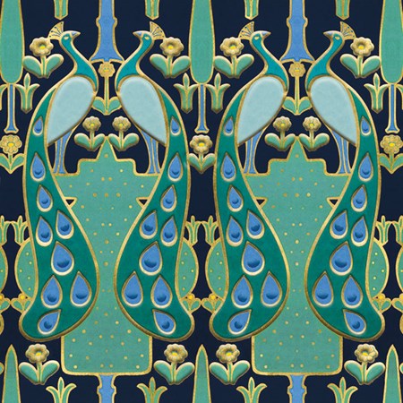 V&A Luxury Format "Peacock Garden" kvadratisk kort