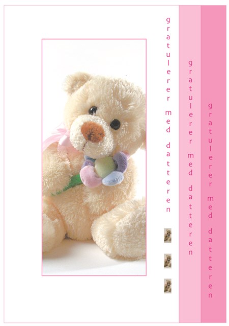 "Gratulerer med datteren", bamse