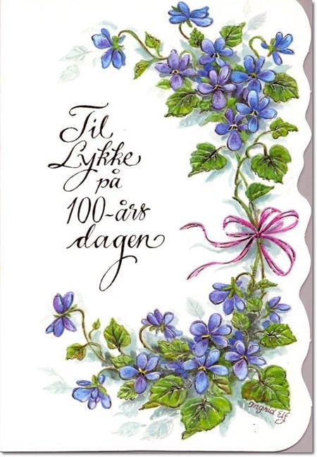 Til Lykke på 100 års dagen