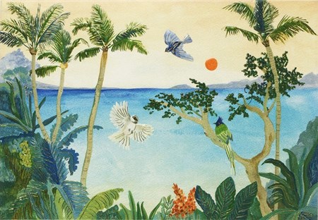 "Tropical Paradise" Notecards 14/15