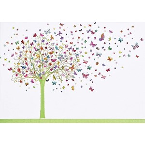 "Tree of Butterflies" Notecards 14 kort/15 konvolutter