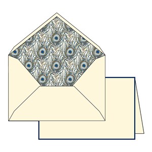 Kortpakke "Peacock" 10/10, 8,5 x 13 cm
