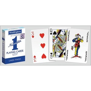 "Waddingtons No 1 Playing Cards" blå