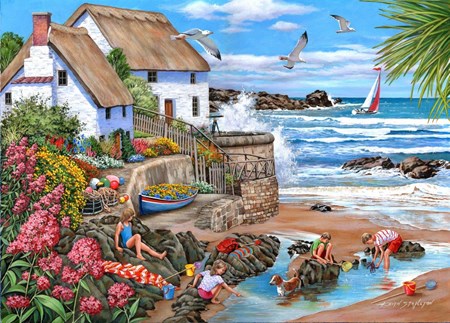 "Seaspray Cottages" Puslespill 1000 biter.