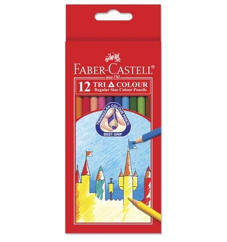 Fargeblyant FABER-CASTELL Tri Color (12