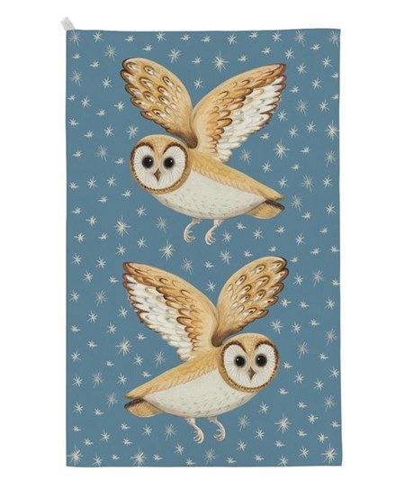 "Dog & Dome - Owl" Tea Towel