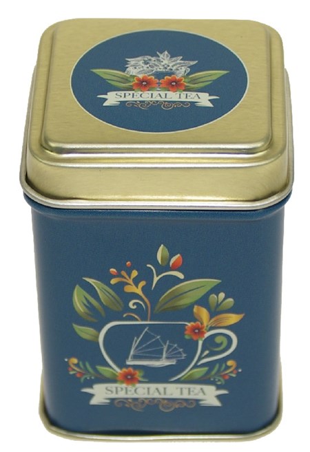 "Tea Time" Kvadratisk te-boks mini