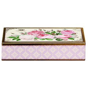 "Nostalgia - Roses" Flat Hinged Rectangular