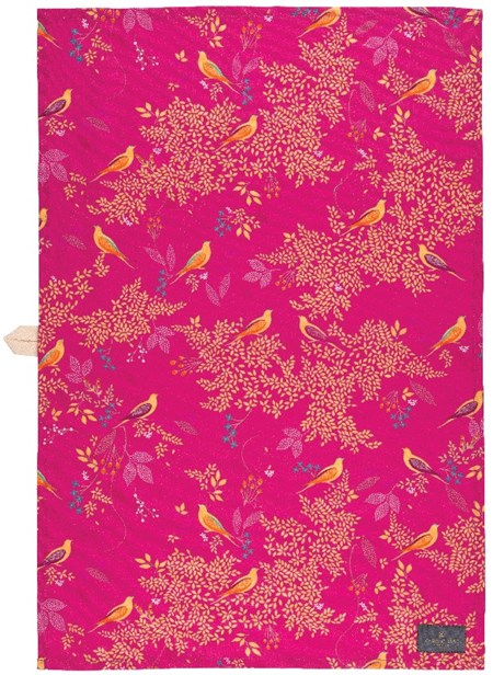 "Sara Miller - Chelsea Pink" Tea Towel