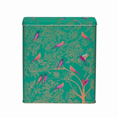 "Sara Miller - Green Bird" Cereal Tin