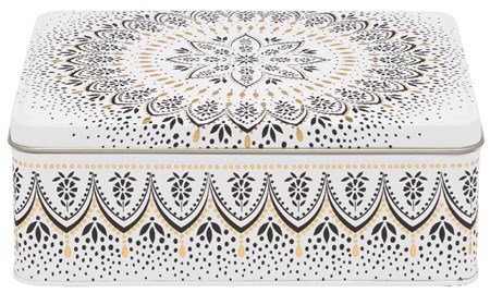 "Sara Miller - Artisanne Noir" Deep Rectangular Tin