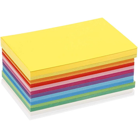 Vårkartong A6, assorterte farger, 120 ark, 180 gram