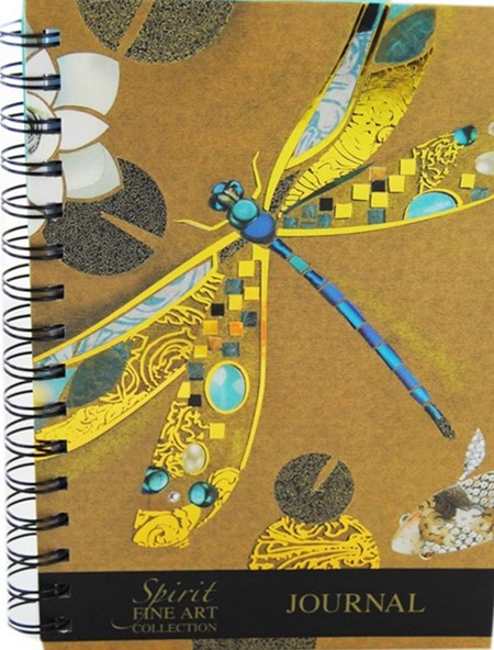 "Spirit Dragonfly", A5 Wiro Notebook Lined