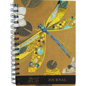 "Spirit Dragonfly", A5 Wiro Notebook Lined