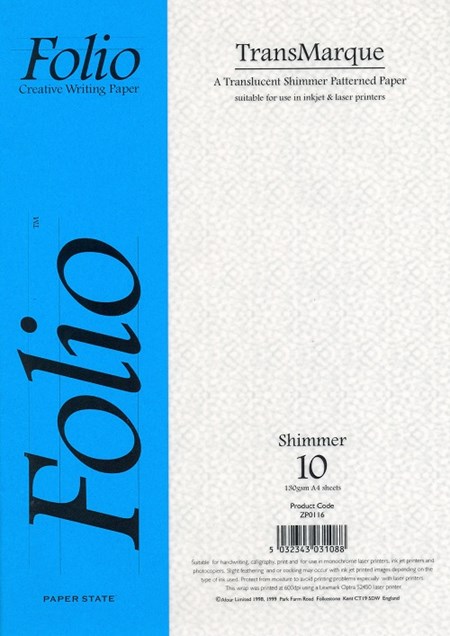 "TransMarque Paper - Shimmer", 10 ark, 130 g
