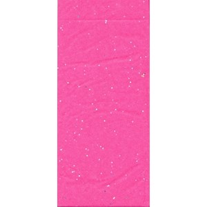 Silkepapir, "Pink Glitter", 3 ark 50 x 66 cm