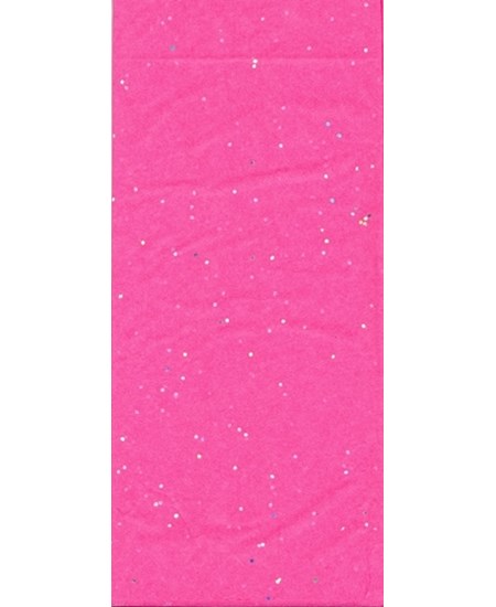 Silkepapir, "Pink Glitter", 3 ark 50 x 66 cm