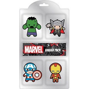"Marvel Kawaii" Eraser Pack (4 viskelær)