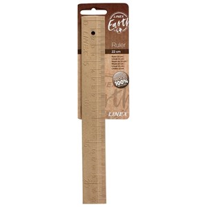 Linjal LINEX Earth 22cm natur
