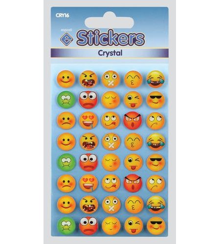 Stickers "Crystal Emotions Smileys" 1 ark