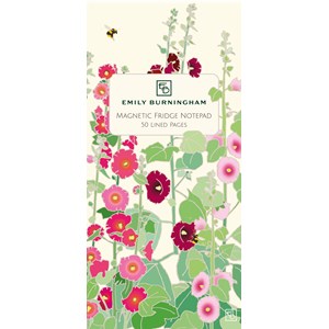 "Emily Burningham - Hollyhocks" Magnetic Notepad