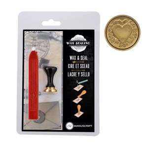 "Ceramic Mini Seals HEART" Stempel med lakksegl