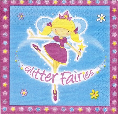"Glitter Fairies", Servietter (25 stk)