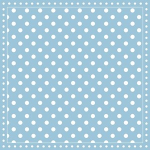 "Stripes Dots Light Blue"Servietter, 33 x 33 cm, 20 stk