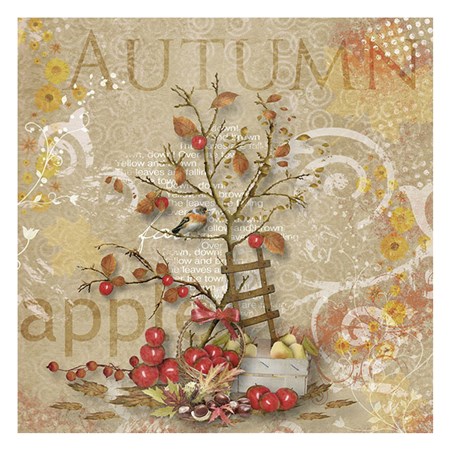 Serviett "Apple Harvest" 33 x 33 cm, 20 stk