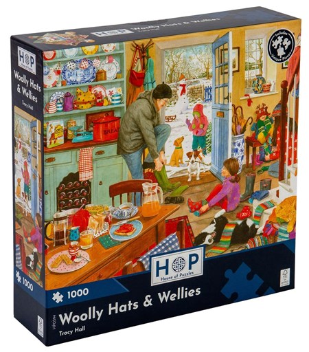 "Woolly Hats & Wellies" Puslespill 1000 biter