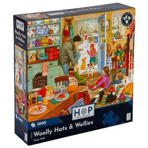 "Woolly Hats & Wellies" Puslespill 1000 biter