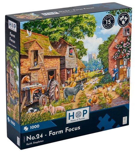 "No.24 - Farm Focus" Puslespill 1000 biter