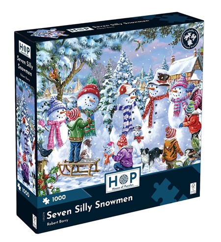 " Seven Silly Snowmen" Puslespill 1000 biter