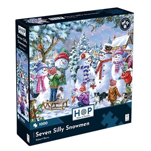 " Seven Silly Snowmen" Puslespill 1000 biter