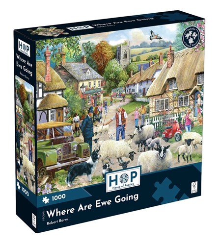 "Where Are Ewe Going" Puslespill 1000 biter