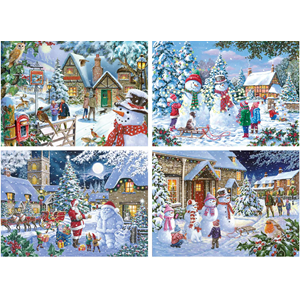 "Let It Snow" Puslespill 4 x 500 biter