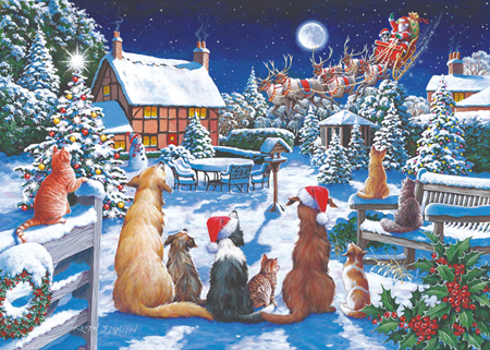"No. 19 - Santa Paws" BIG 500 biters puslespill