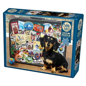 "Dachshund Round The World" Cobble & Hill, 500 b